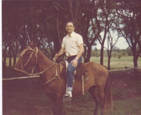 dad on a horse in chile